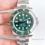 NEW UPGRADED V3 Swiss Rolex Submariner Hulk Watch replica Stainless Steel Green Dial_th.jpg